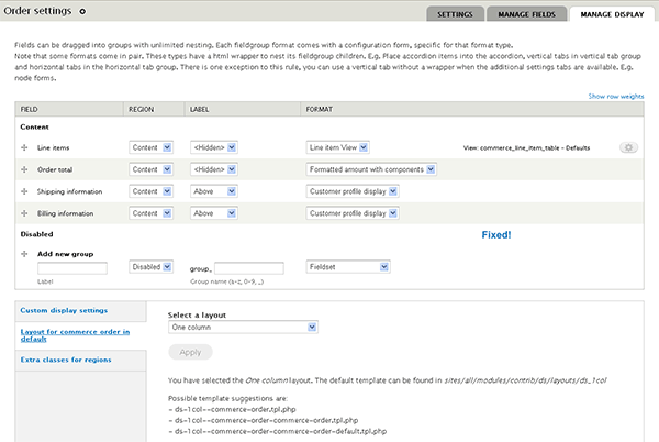 Getting Display suite to play nicely with Commerce - Step Three