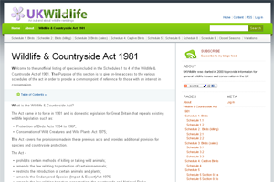 Species Protection Legislation