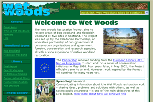 Wet Woods Restoration Project Website